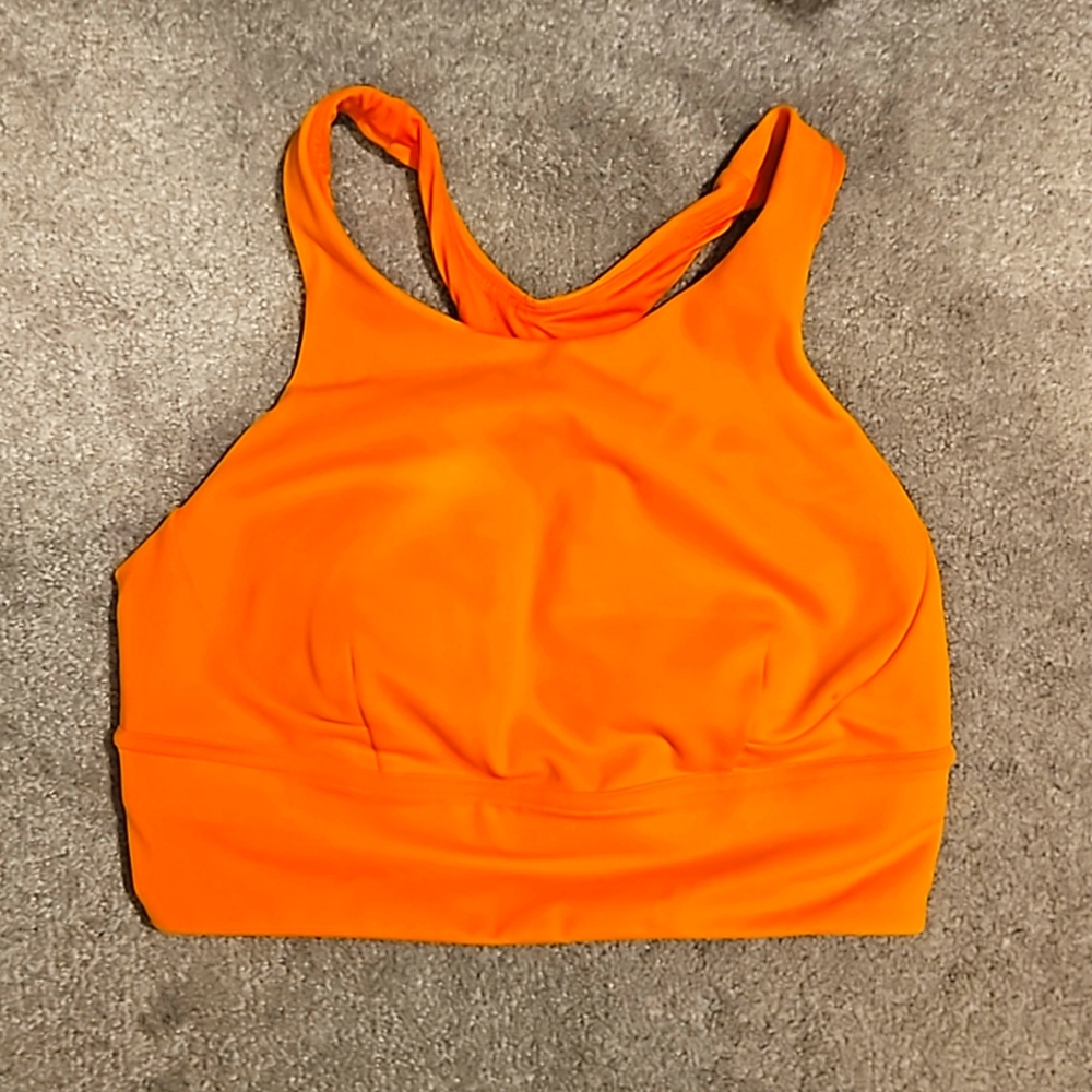Lululemon sports bra orange small